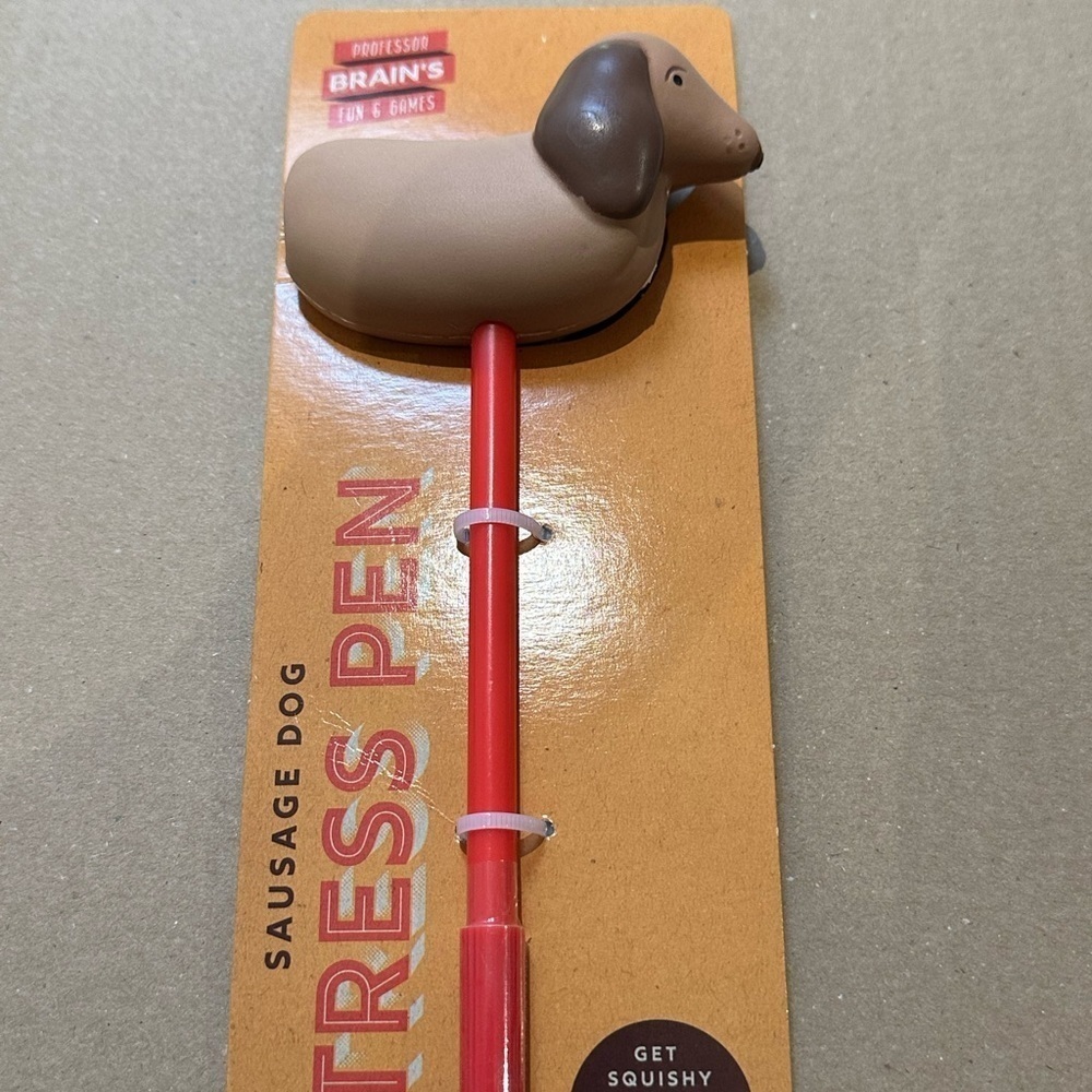 Sausage dog Dachshund stress pen new novelty gift - Picture 1 of 8